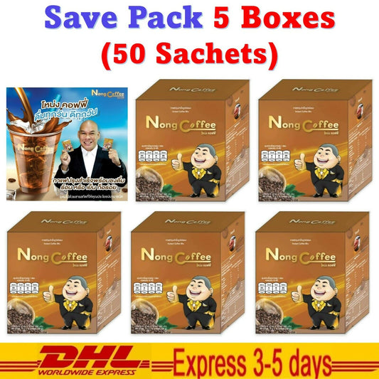 5x Nong Coffee Health Reduce Fat Level Blood Sugar Sleep Better Nourish Eyesight