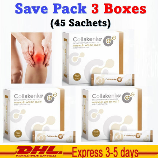 3x COLLAKENKO Plus CK Fish Collagen Peptide Nourish Knee Bone Osteoarthritis