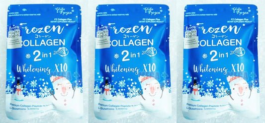 3 x Frozen Collagen Pure Set Skin Bright Whitening Antioxidant