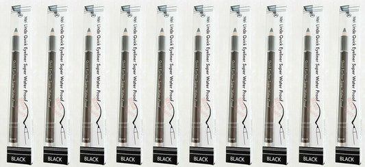 10 x Mei Linda Quick Eyeliner Pencil Super Waterproof Long lasting 24H - BLACK