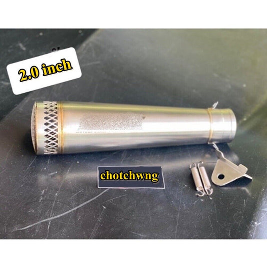Stainless Rear Exhaust Muffler Tail Pipe End Width 3.5 inch Neck wearing 2 inch