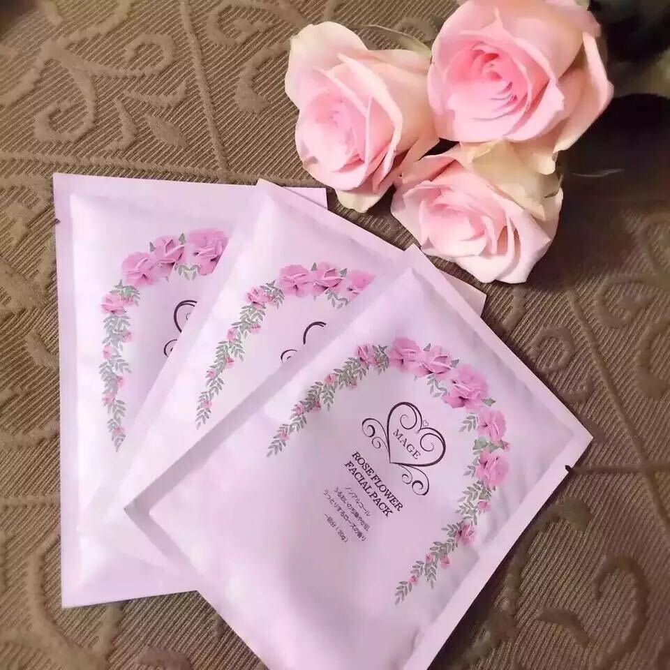 10pcs x Japan Mage Rose Flower Facial Pack Mask 20g #ibea