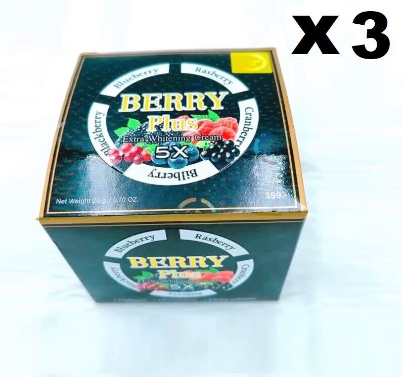 BERRY Plus Extra Whitening Cream Reduces acne scars Brightening smooth soft skin
