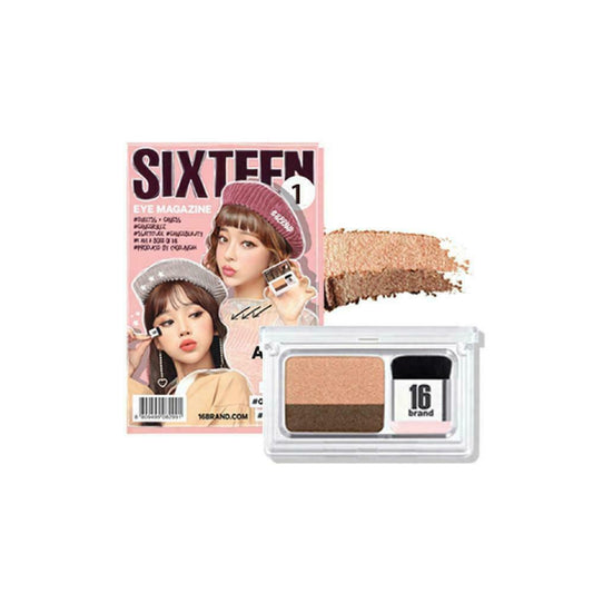 16BRAND Sixteen Eye Magazine Eye Shadow #01 Everyday Made in Korea