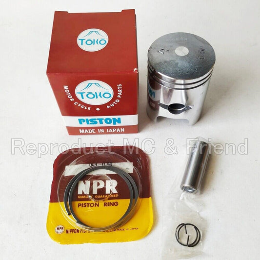 Piston + Rings + Pin Set OS 0.50 JP For Kawasaki G7 G5 G3SS G4TR (1974 / 1975)