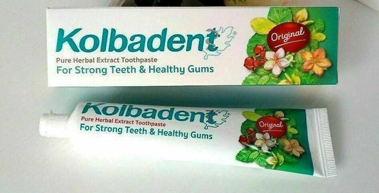 Kolbadent Original Strengthen Gums and Teeth Herbal Toothpaste 160g Thai Product
