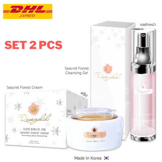 Rosegold Seacret Forest Cream + Cleansing Gel Anti-Acne Bright Skin (Set 2 pcs)