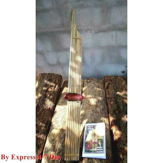 Mor Lam Khaen Bamboo Double Silver Tongue Mouthorgan Isan Musical Instrument Fm