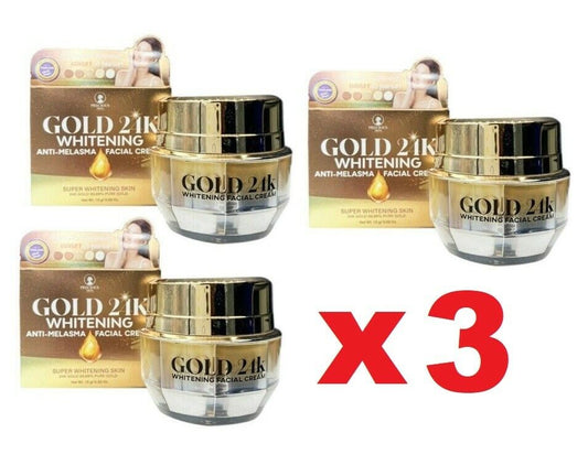3x Gold 24K Cream PRECIOUS SKIN THAILAND bright beautiful skin rejuvenate