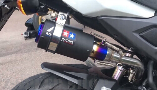 1Set/Honda grom125 dual exhaust msx125sf mount high black 2014-2022+db killer