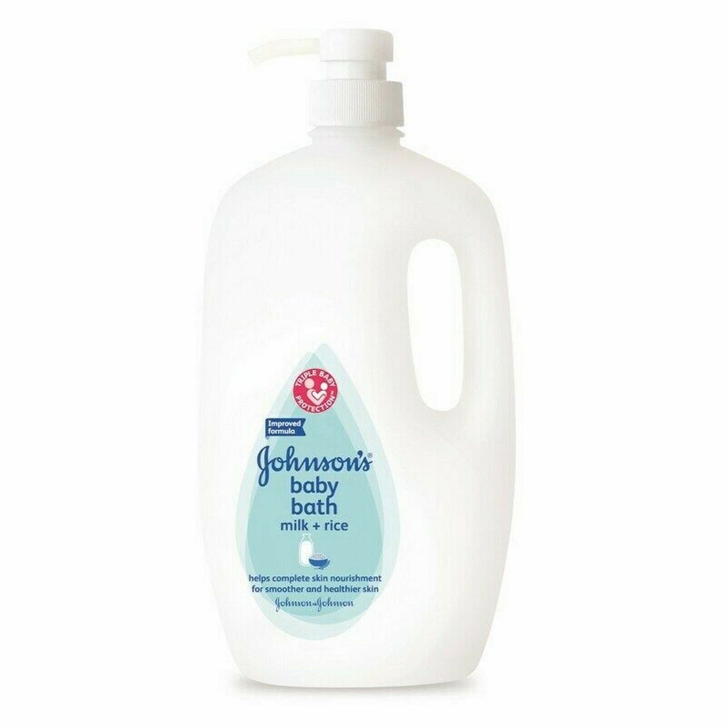 1000 ml Johnson's Baby Bath Shower Cream Milk + Rice Family Size Wash Bath