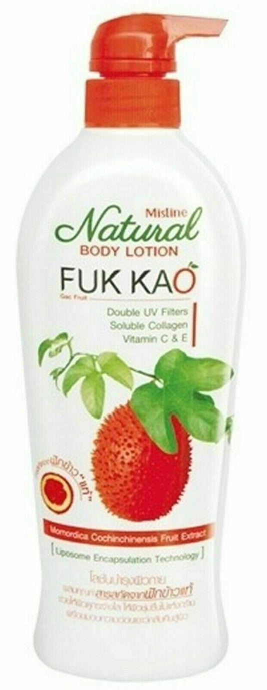 Mistine Fuk Kao Natural Whitening Lightening Body Lotion Flawless + Smooth 500ml
