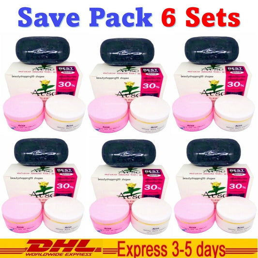 6x Arse Facial Set Rice Germ Clear Face White Aura Nourishes Repair Skin