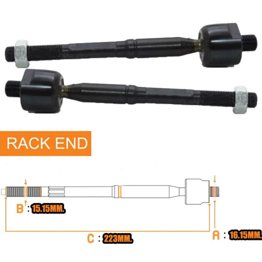 2 PCs Steering Rack End For Toyota Camry ACV50 XV50 Sedan 2013 2014 2015