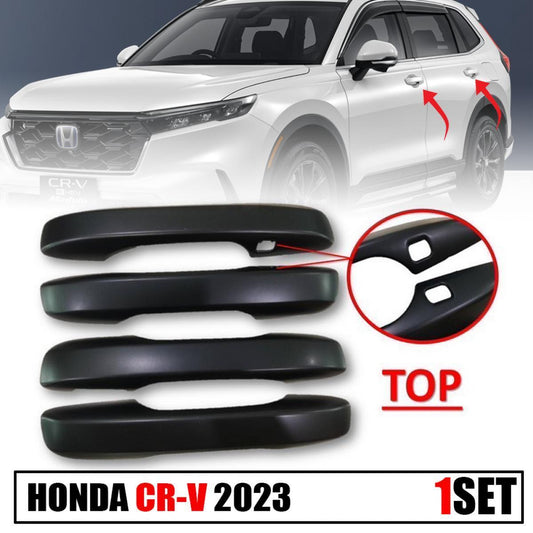 Matte Black Exterior KEYLESS Door Handle Cover 4PCs FIT Honda CR-V SUV 2024-2026