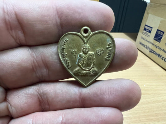 Souvenir Jewel Accessories Mascot Chai Nat Ornament Heart LP Sookjai Monk Amulet