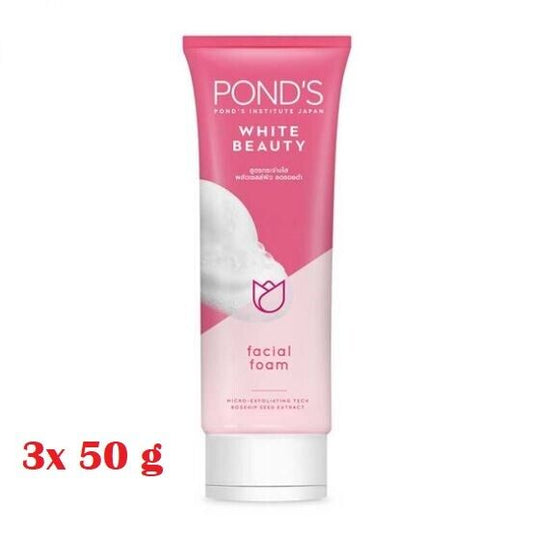 3x 50g POND'S Instutute Japan White Beauty Facial Foam Spot-less Glow