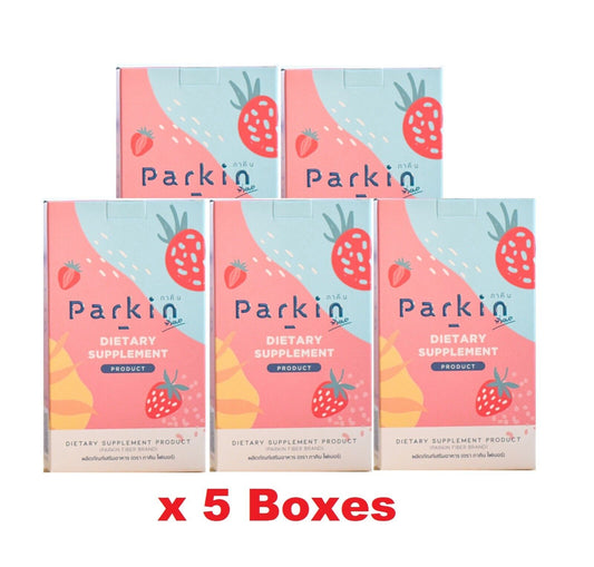 5x Parkin Instant Fiber Drink mixed Fruits Berry Nourish Skin Clear Belly Slim