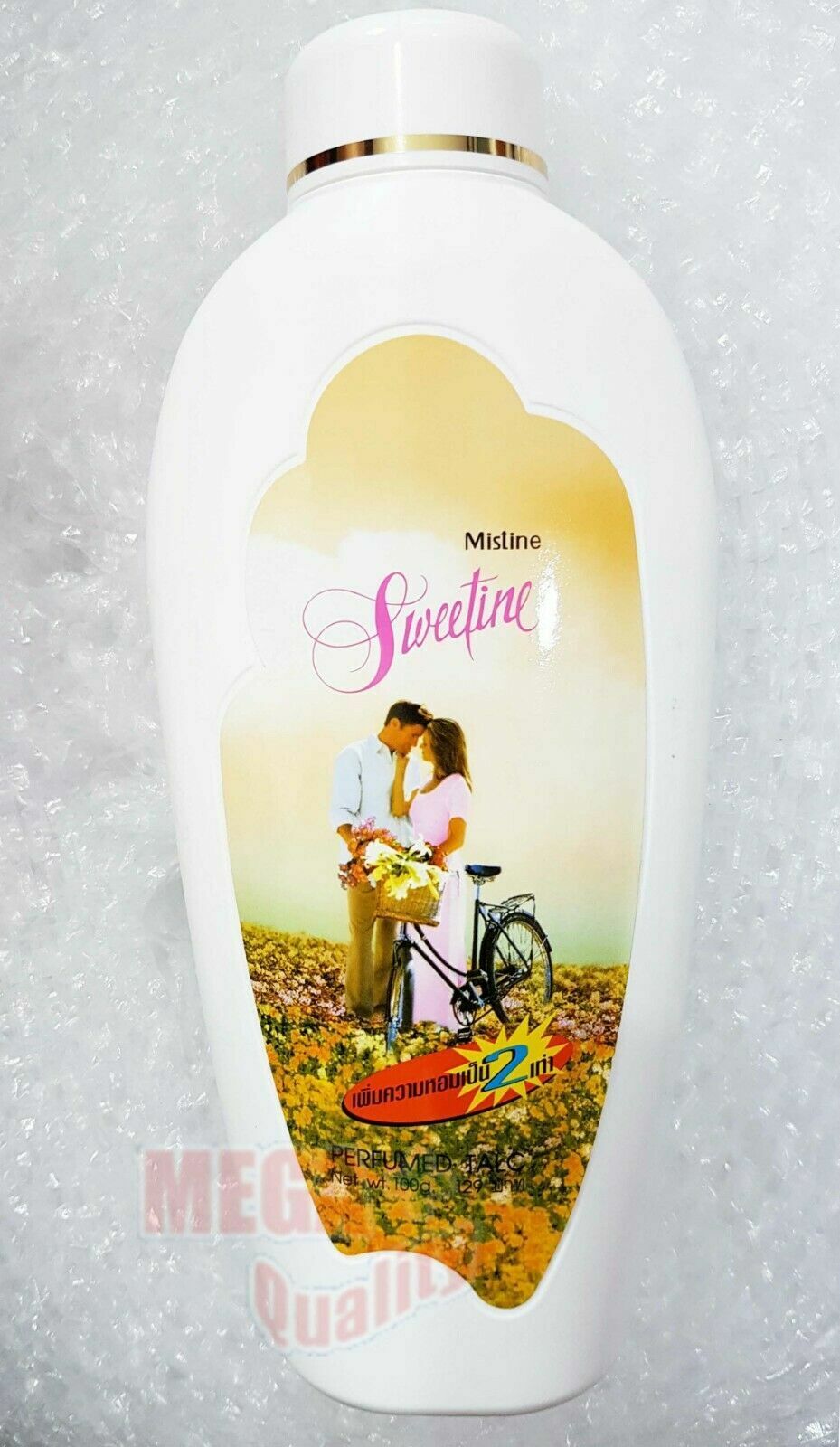 2 x Mistine Sweetine Body Powder Perfumed Talc Feel Fresh Whole Day 100g