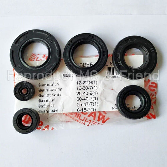 Oil Seal Kit (6 Pcs. : Set) Brand New Fits Suzuki K125 S10