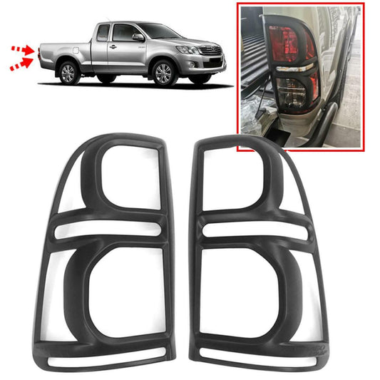 Tail Lamp Rear Light Cover Matte Black TOYOTA Vigo Champ MK7 Pickup Ute 2012-14