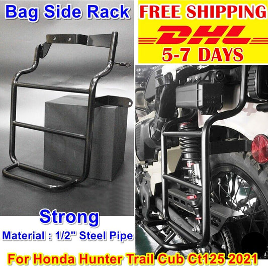 A2 Bag Side Rack For Ct125 Honda Hunter Cub 2021 125 Trail Guard New Steel Pipe