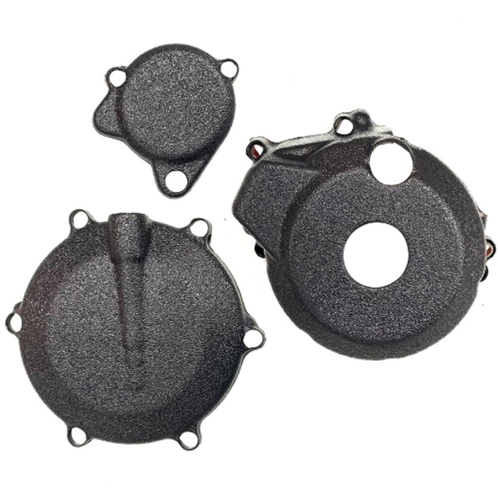 Engine Guard Cover Kawasaki KLX250 D-TRACKER250 Frame Protector Black Plastic