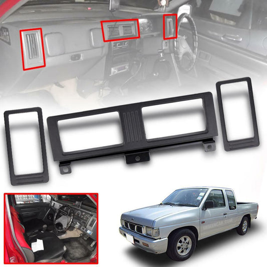 Set Air Vent Frame Dark Gray For Nissan Navara Pathfinder D21 Hardbody Pickup