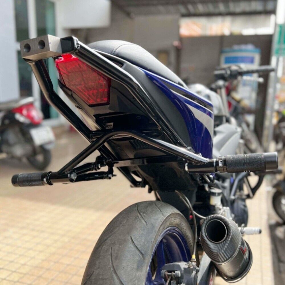Yamaha R3 New Tail Bar With Subcage Rear Rack Stunt Parts with Titanium at end