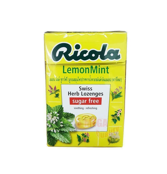 Ricola Alpin Fresh Swiss Herb Lozenges Sugar Free Soothing - LemonMint 40g