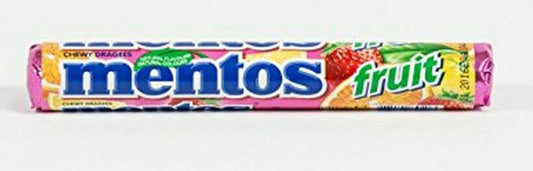 Mentos Pantry Gummy Soft Sweet Marshmallow MENTOS FRUIT CHEWING CANDIES 37g.