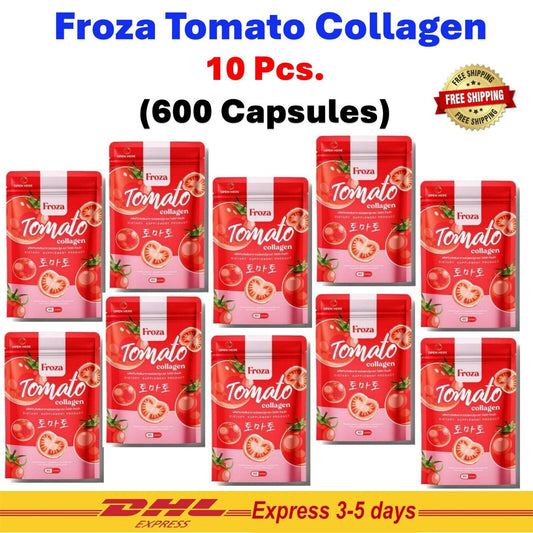 10X Froza Tomato Collagen Anti Aging Stronger Healthy Skin Anti Oxidant 60Caps