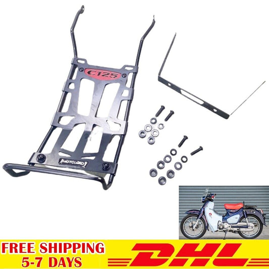 Center Rack Guard Luggage Middle Grille Black For Honda Super Cub C125 2018 - 22