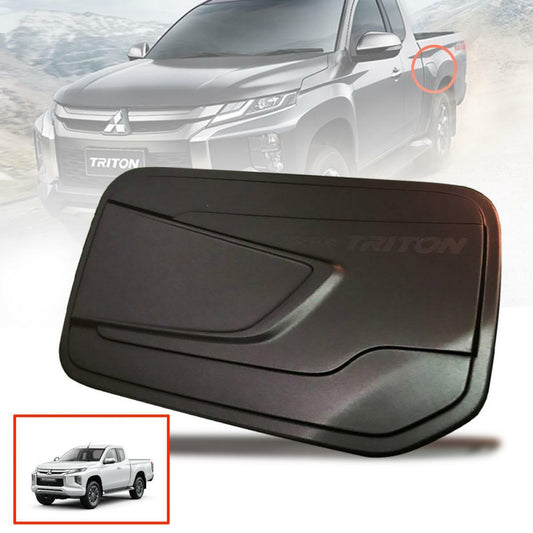 Cover Fuel Oil Cap Black Fit Mitsubishi Triton L200 Mega Cab 2 Doors 2019-2020
