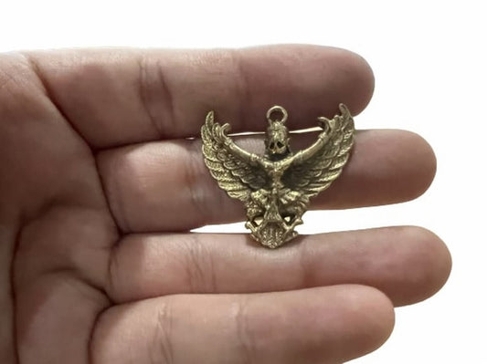 Thai Statue Phaya Khrut Lucky Talismans Wealth Fetish Victory Life Garuda Amulet