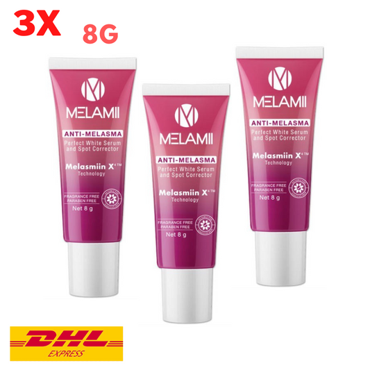3x Melamii Anti-Melasma Cream SPF 20 Reduce Freckles Dark Spots Blemishes 8g