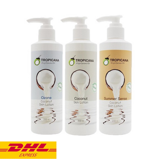 Tropicana Coconut Body Lotion Skin Moiturizing Virgin Oil Paraben-free 200 ml