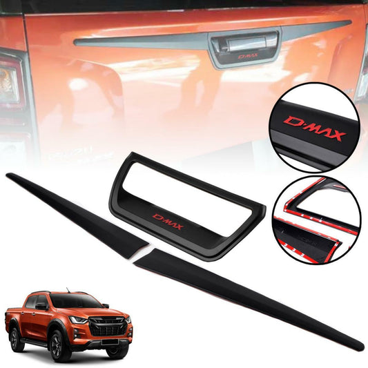 Rear Tailgate Handle Cover Matte Black Trim For Isuzu D-max Dmax Pickup 2020-21