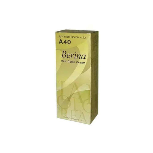 Berina Hair Color Cream A40 Light Matt Blonde 60 ml Hair Dye Permanent Fashion