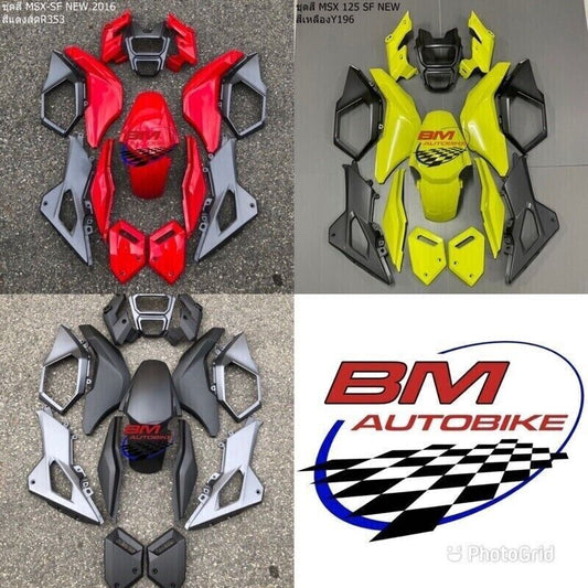 14 PCS BODY FAIRING PANEL TRIM FRAME COVER FOR HONDA MSX GROM 125 SF 2016-2020