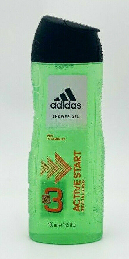 ADIDAS MEN ACTIVE START 3IN1 BODY WASH HAIR FACE SHOWER GEL 400 ML