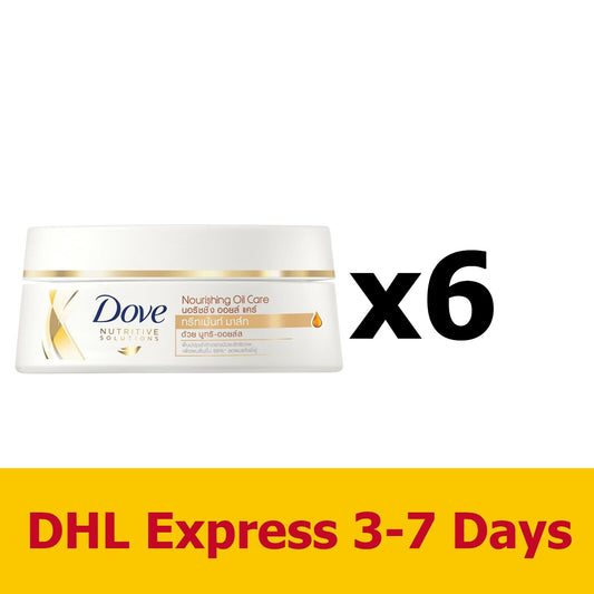 6x200ml Dove Nutritive Solutions Nourishing Oil Care Nutri-Oils Treatment Hair
