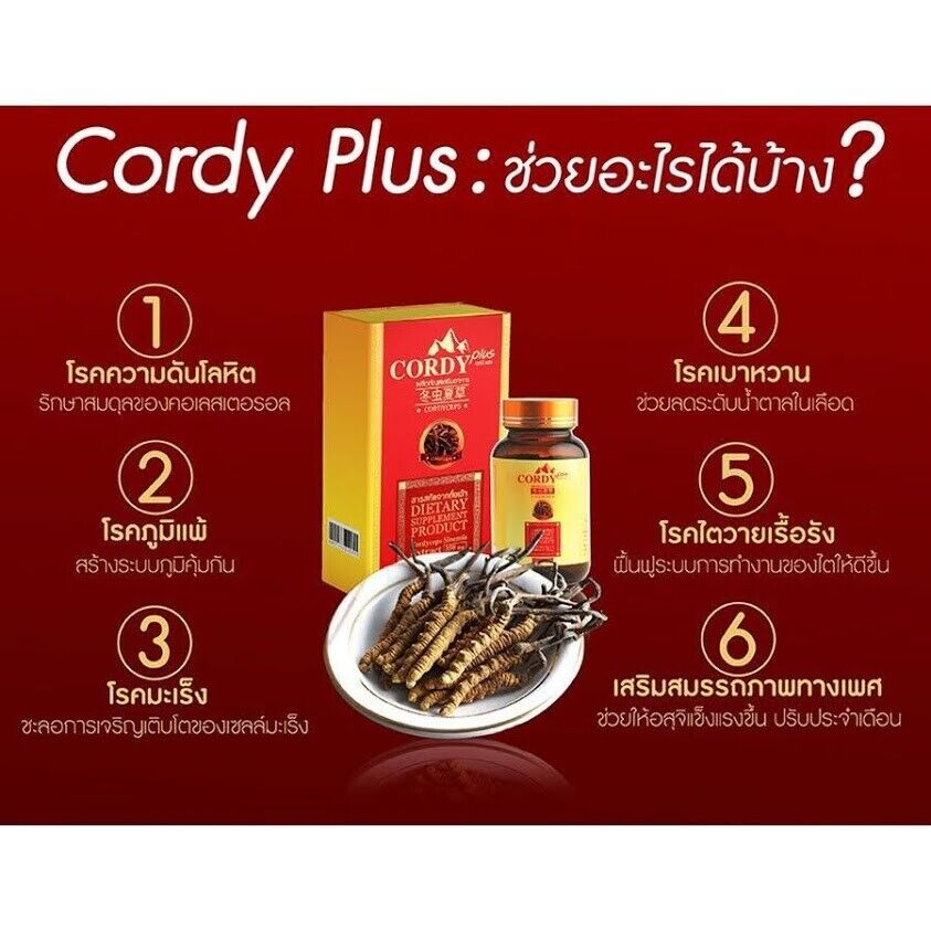 Cordy Plus Sexual Performance Improve Immune System Brain Relieve Stress Healthy