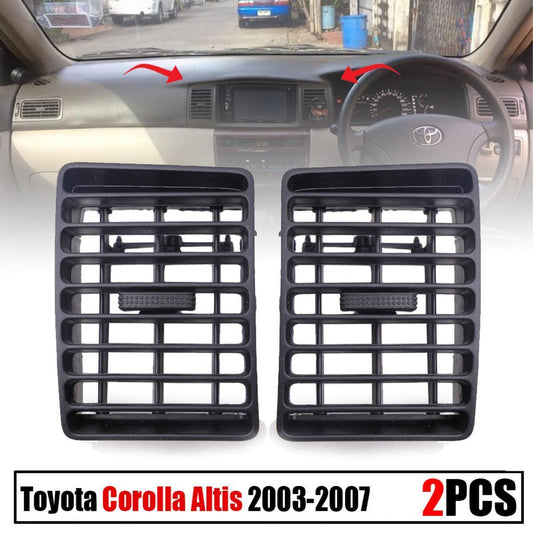 Black Air Vent Grille Middle Side Pair FIT Toyota Corolla 2003-2007 ZZE121 Sedan