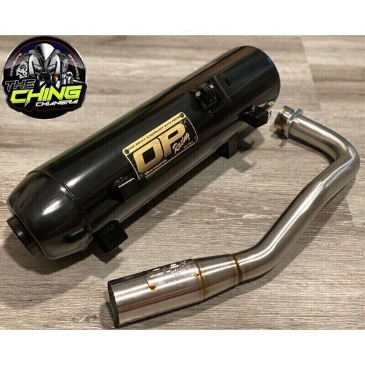 REAR BLACK FULL EXHAUST SYSTEM MUFFLER PIPE SILENCER FOR HONDA FORZA 350 21-2023
