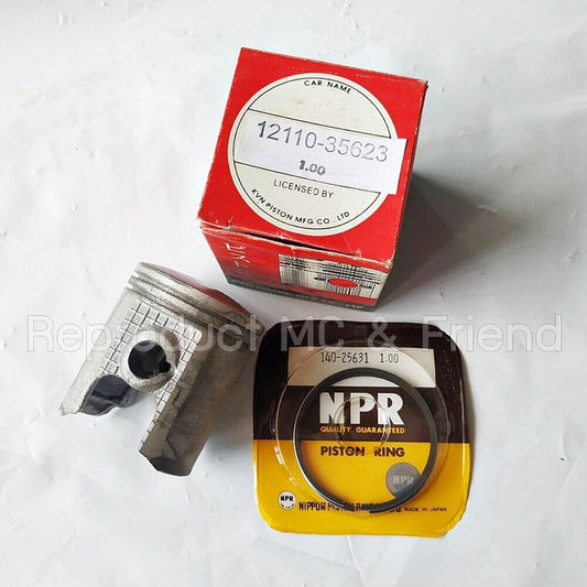 Suzuki TS100 TC100 GT185 (1973 - 1977) Piston & Ring Set OS 1.00 (Dia=50.00mm.)