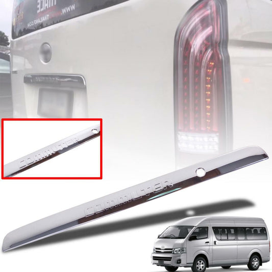 Rear Trunk Cover Tailgate Line Trim Chrome For Toyota Hiace Commuter 2005-2018