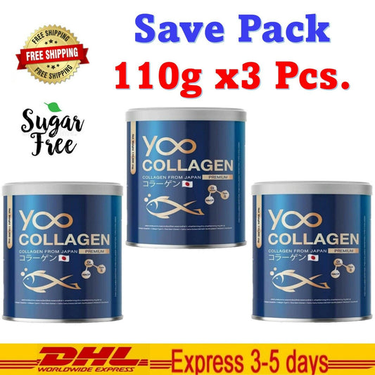 3x YOO COLLAGEN Skin and Health Soften Moisturize Skin For All Ages 110,000mg
