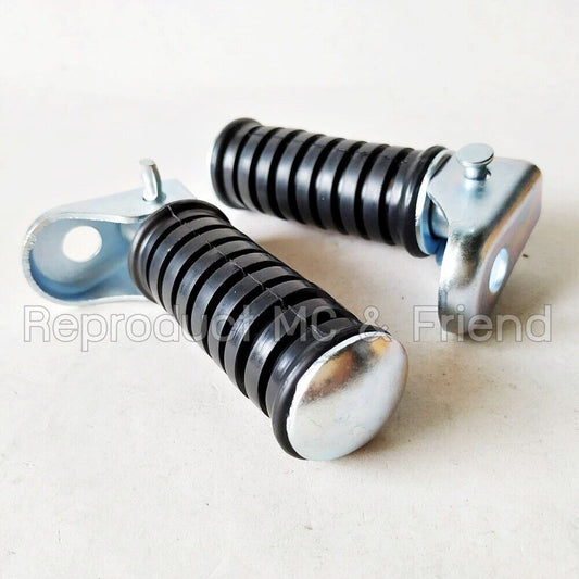 Rear Pillion Foot Pegs Footrest For Yamaha LB50 LB80 YB80 YB90 YB100 YB125