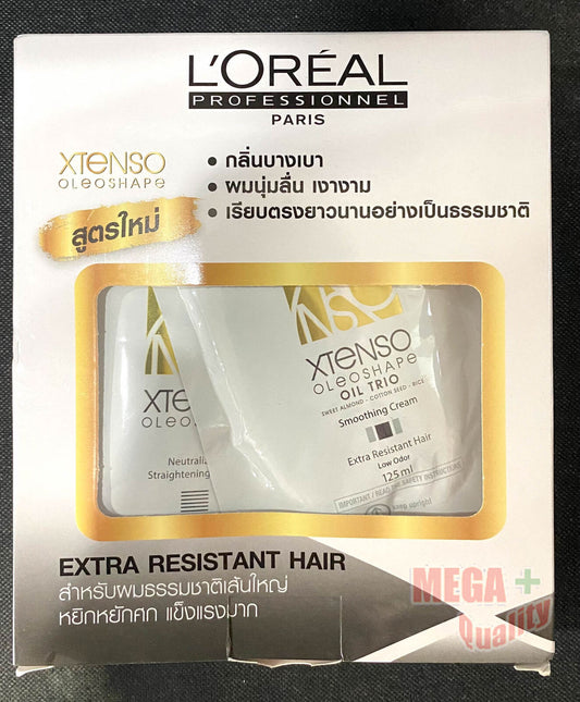 LOreal Xtenso Oleoshape Straightening Kit for Extra Resistant Hair BLACK 125 g